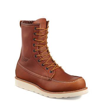 Red Wing Férfi Traction Tred 8-inch Soft Toe Munkavédelmi Bakancs Barna